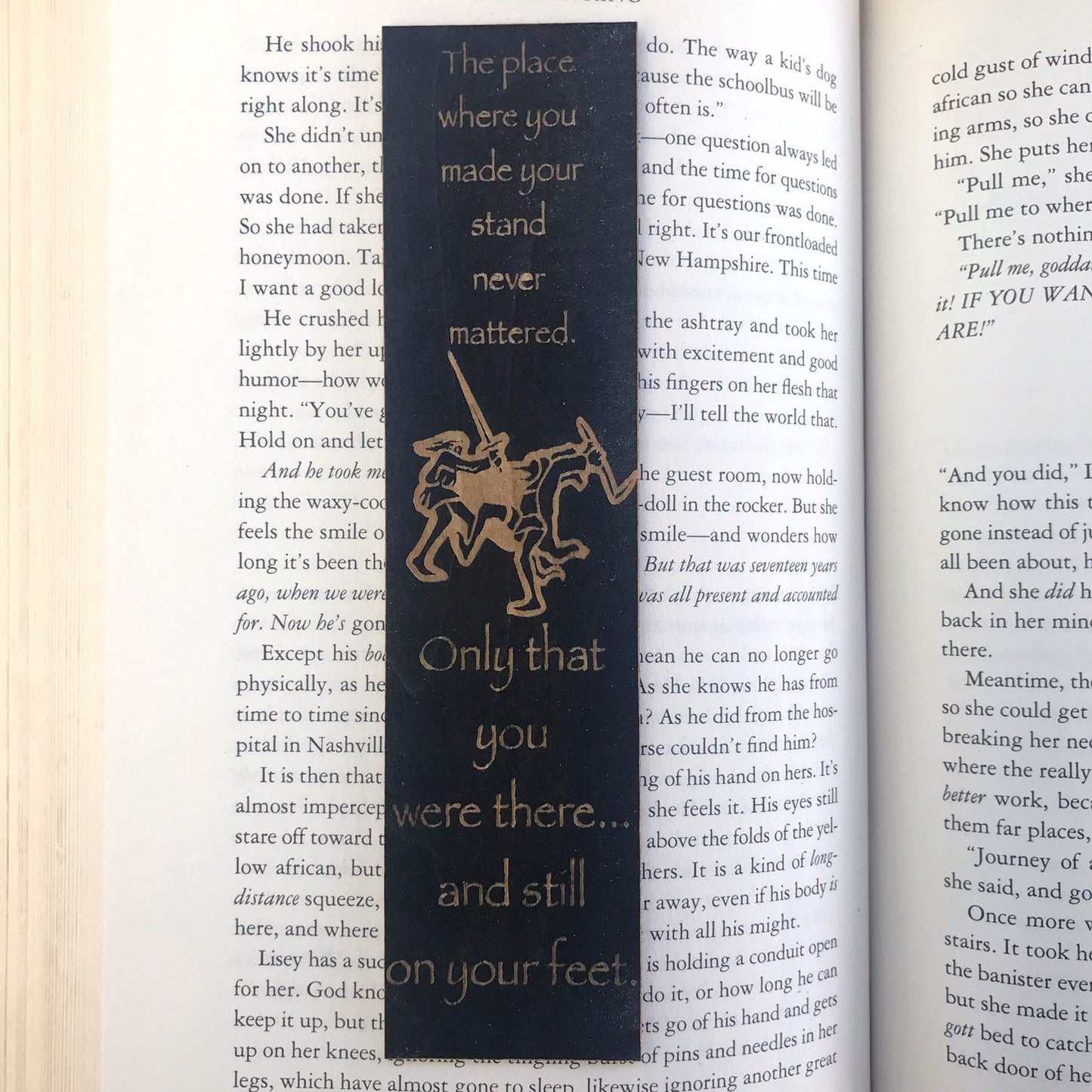 Stand Wooden Bookmark