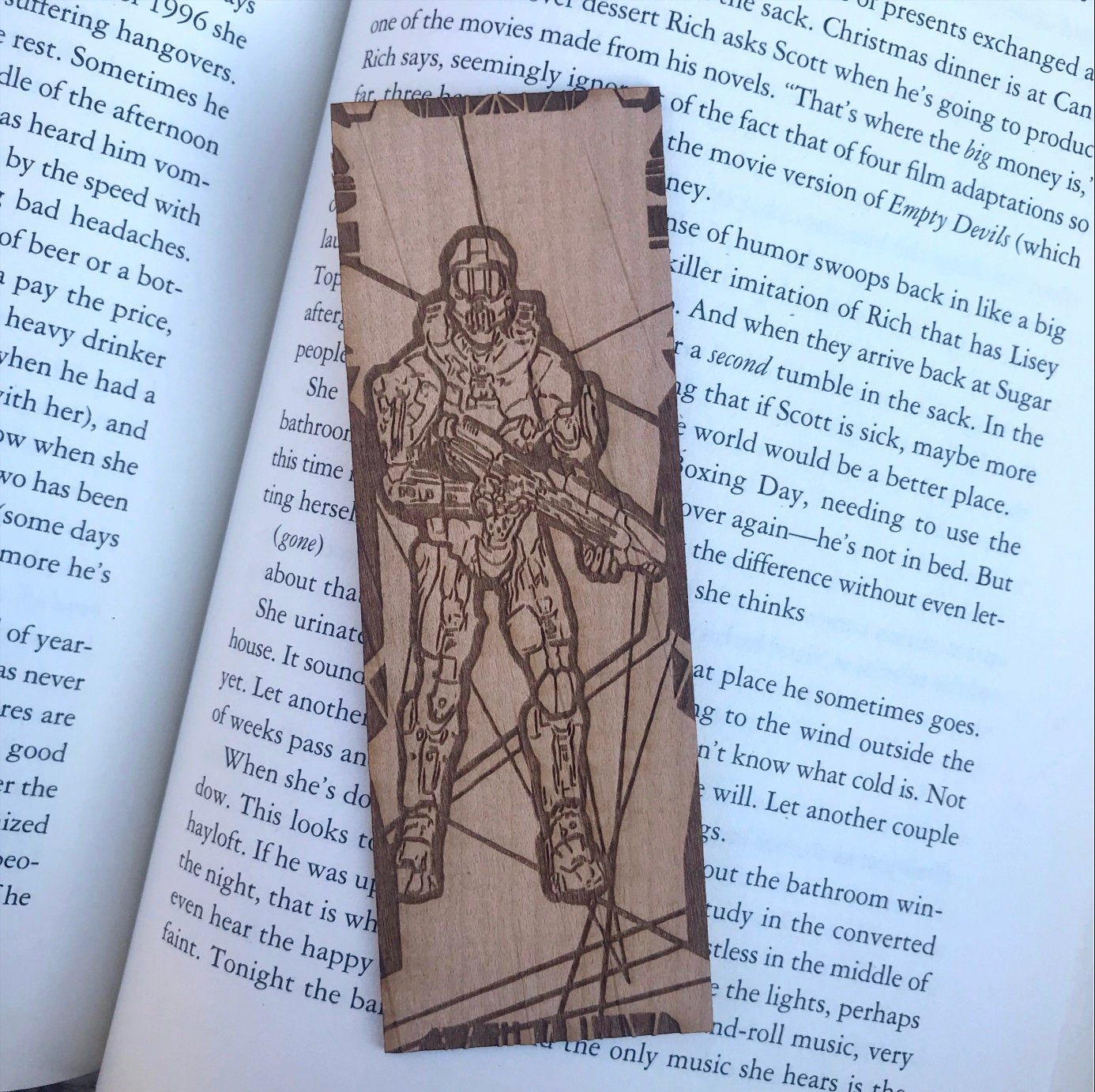 Video Game Wooden Bookmark