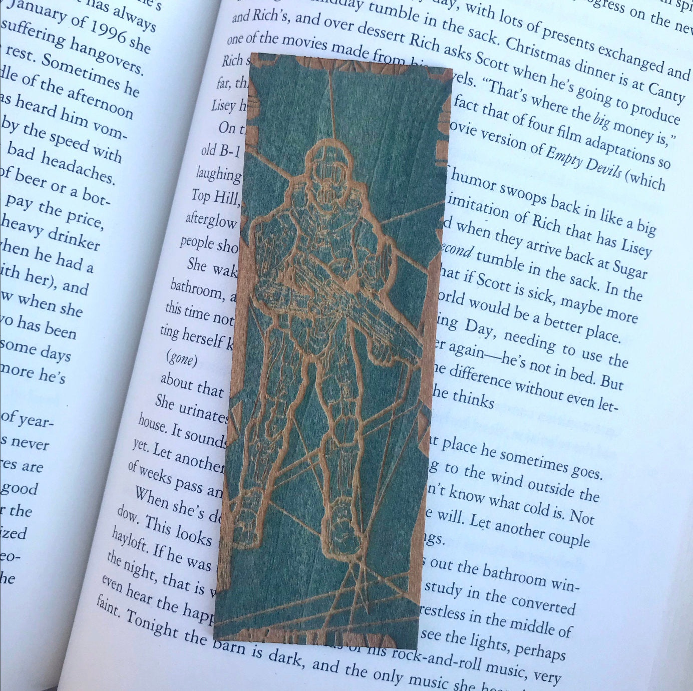 Video Game Wooden Bookmark